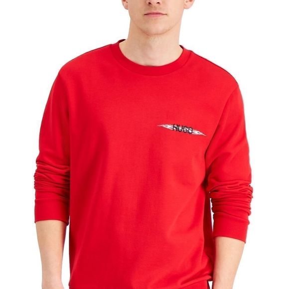 HUGO BOSS Men's Flame Logo Sweatshirt  Medium - Picture 2 of 12